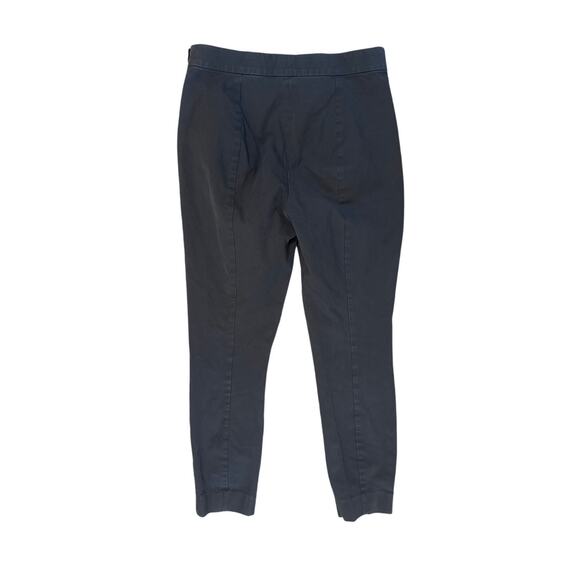 Women 6 Everlane Gray Side Zip Pants Straight Leg Stretch Chino Cotton High Rise - Picture 4 of 6